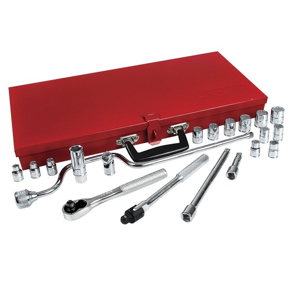 3/8" drive socket set with accessories 21PC
